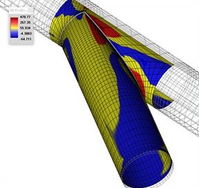 analisis de una derivacion de gran diametro mediante fea software nozzelpro