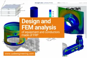 Design and FEM Analysis of equipment and conductors made of FRP