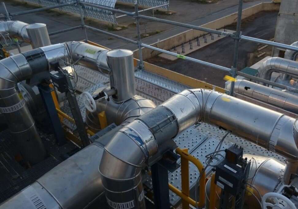 Example of correct maintenance of insulation. Termosolar Plant