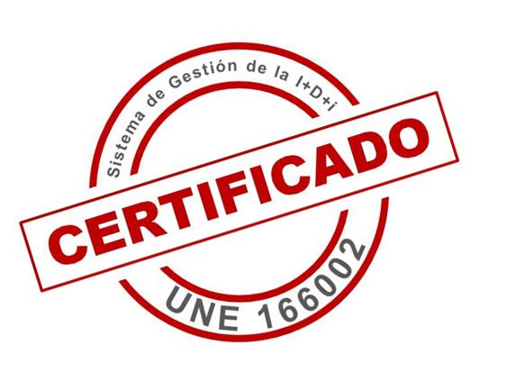 Certificado UNE 166002 de gestión de la I+D+i